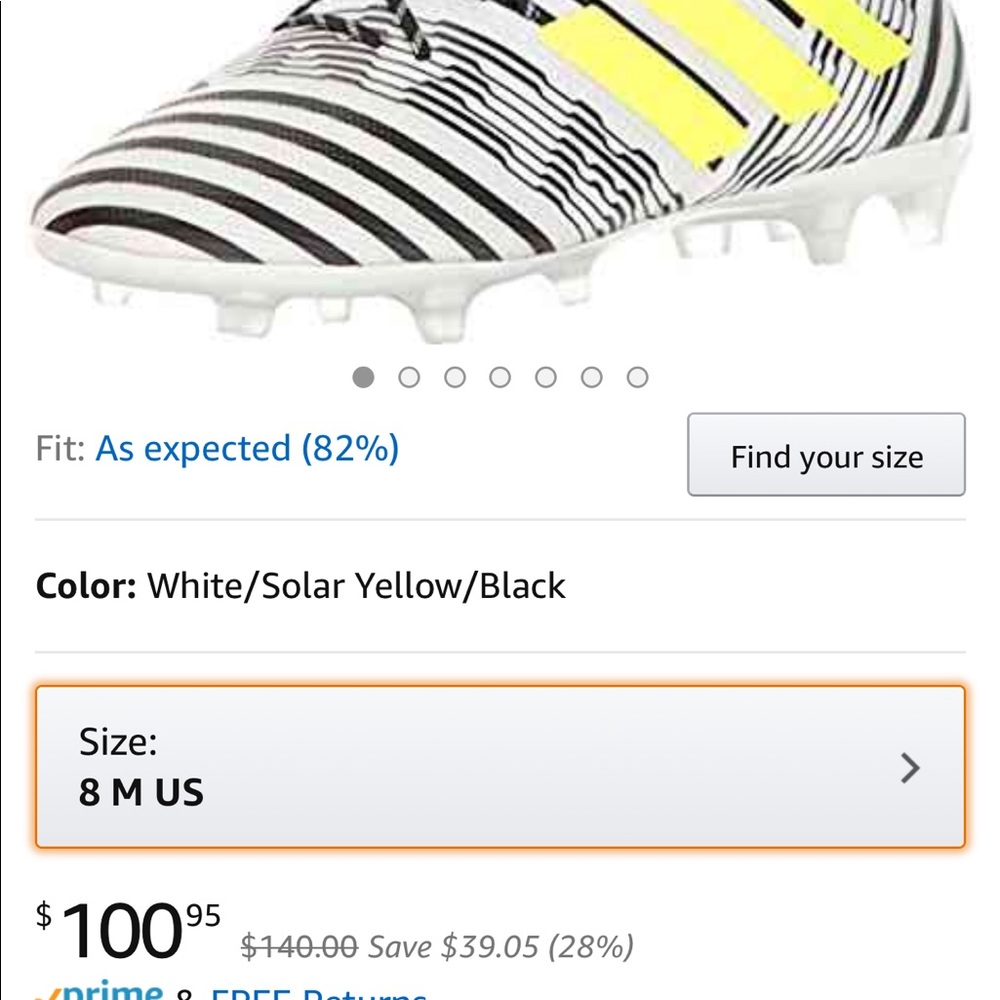 Men’s Adidas Nemesis Soccer Cleats vguc